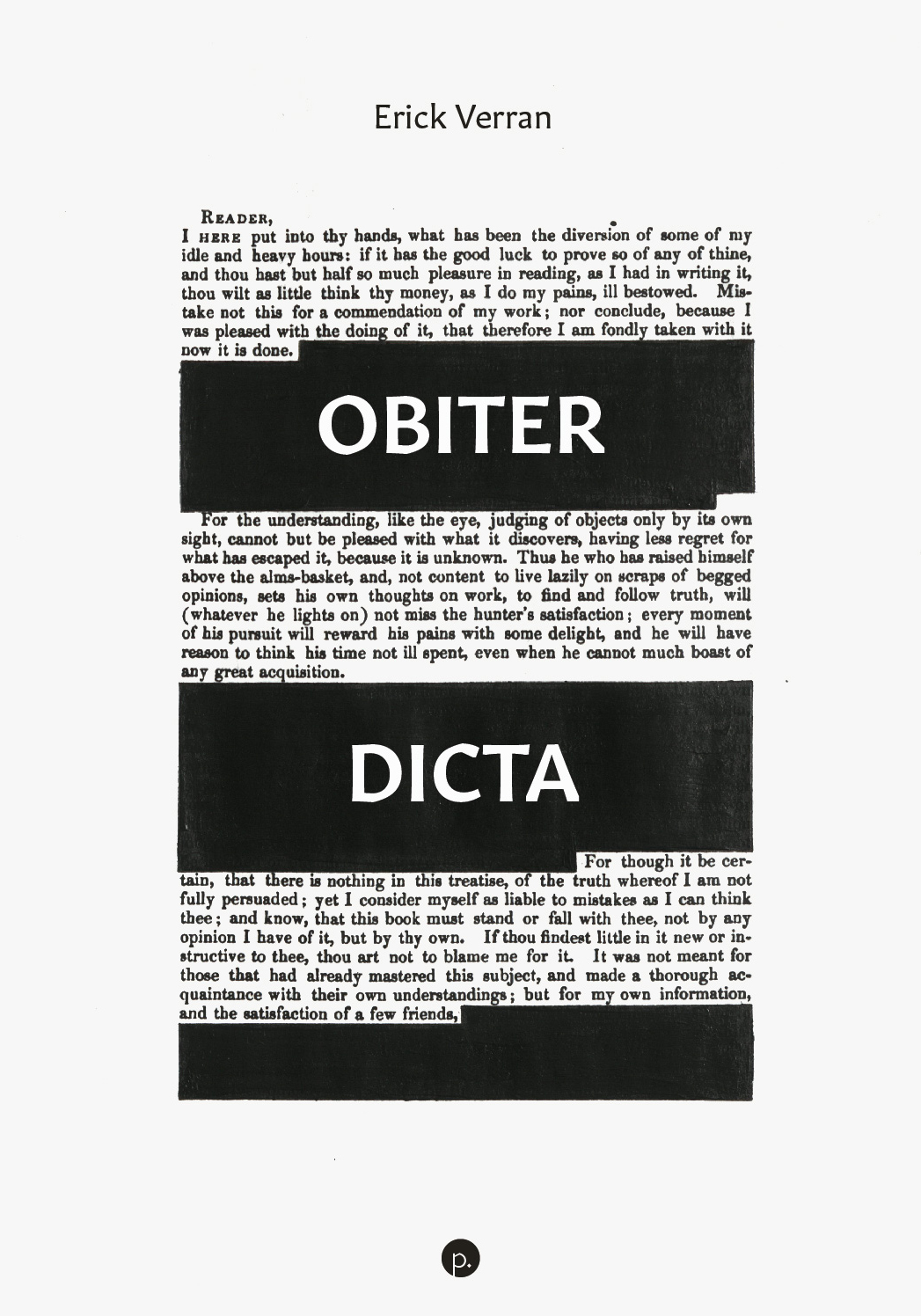 cover for Obiter Dicta