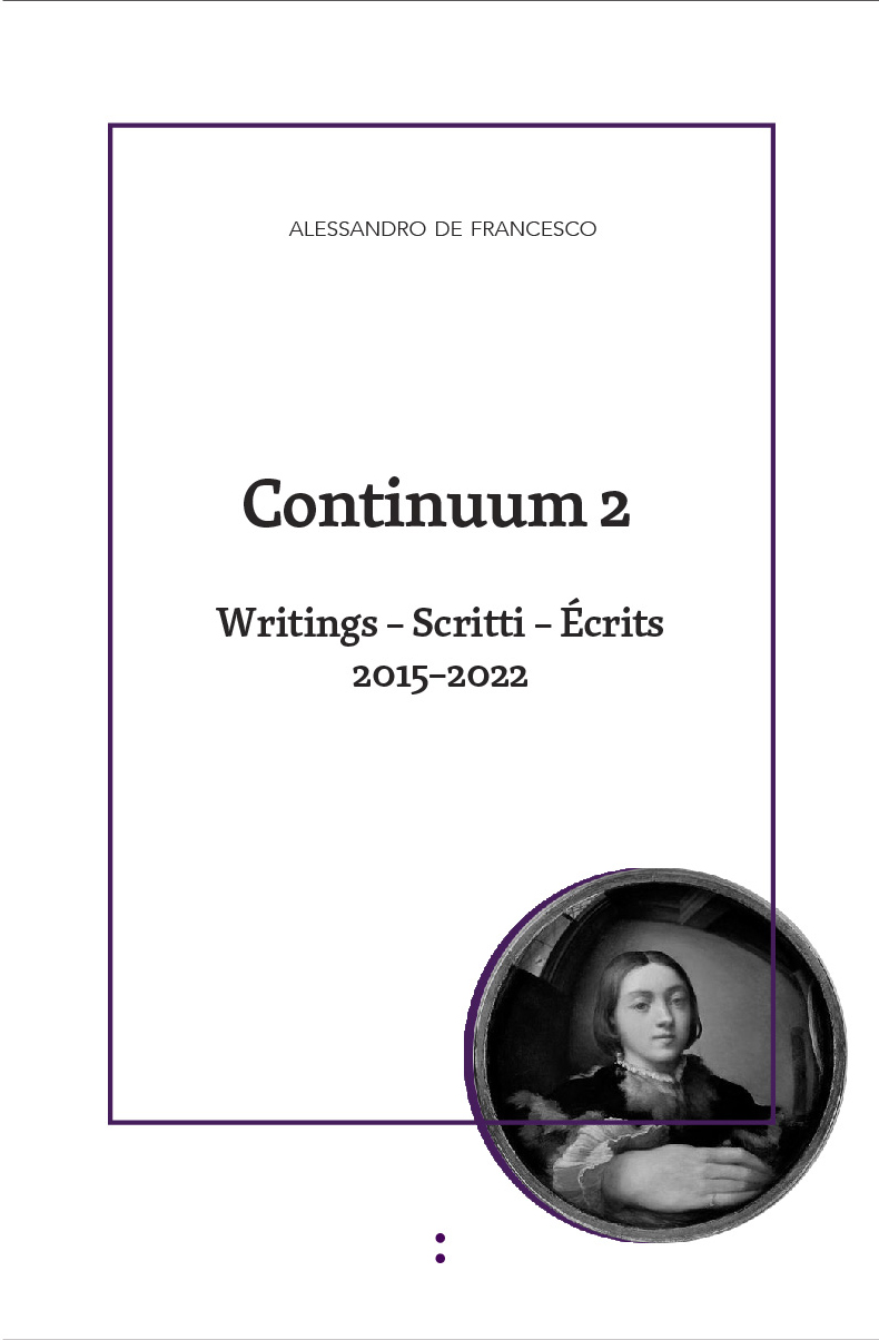 cover for Continuum 2: Writings – Scritti – Écrits 2015–2022